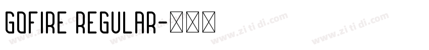 GOFIRE Regular字体转换